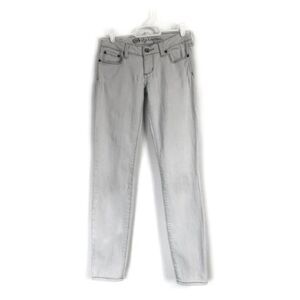 Bullhead Jeans Hermosa Gray Women’s Juniors Size 1 25x28.5 Low Rise Skinny